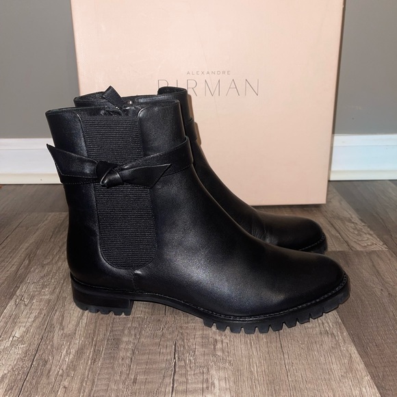 Alexandre Birman Clarita Rain Waterproof Black Bootie - Picture 5 of 12